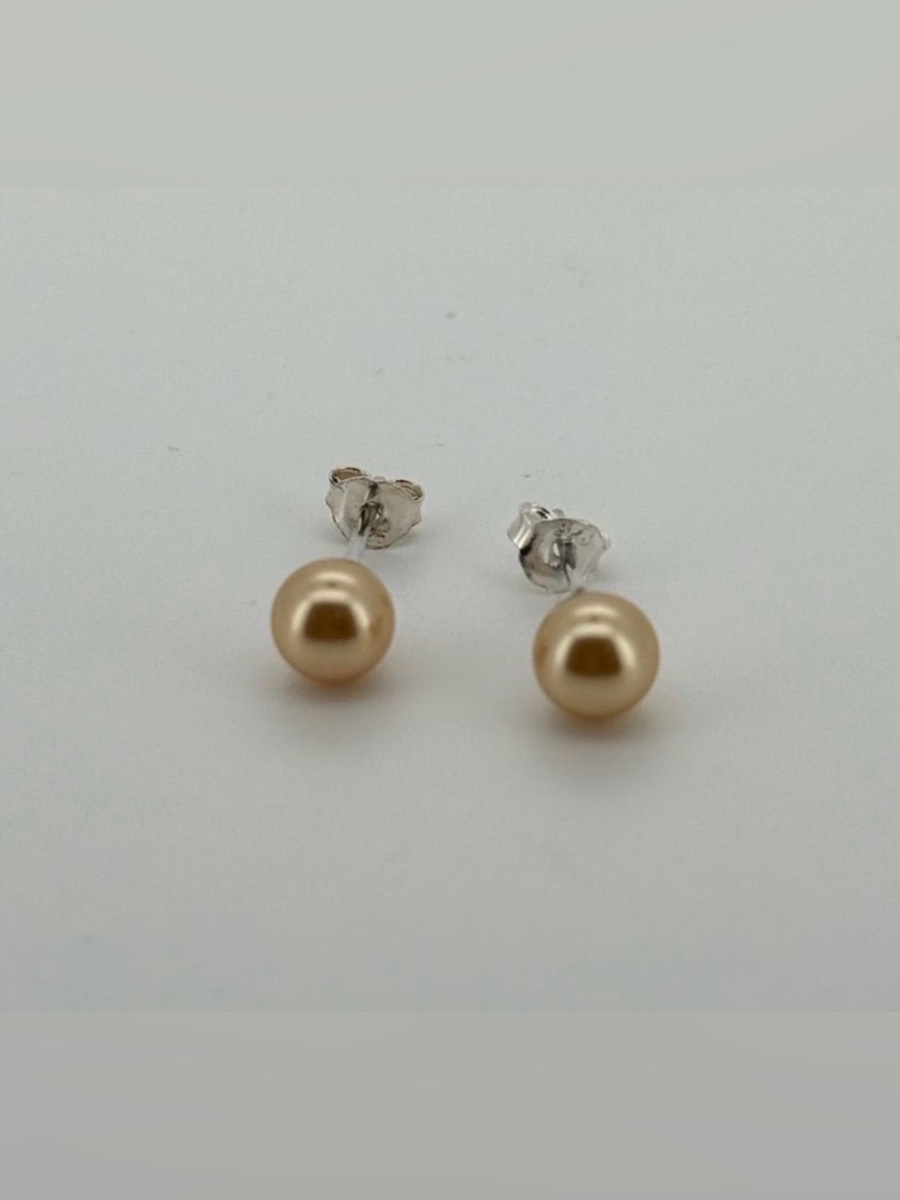 Classic Pearl Stud Earrings - Unbranded
